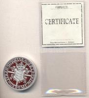 Magyar tallérok utánveretben "Báthory Zsigmond Tallérja 1589." Ag (0,999) 20g T:PP Tanúsít...