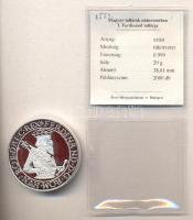 Magyar tallérok utánveretben "I. Ferdinánd Tallérja 1554." Ag (0,999) 20g T:PP Tanúsítvánnyal, csak 2000db!
