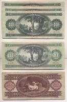 1957. 10Ft (3x) + 100Ft + 1962. 10Ft T:II,III