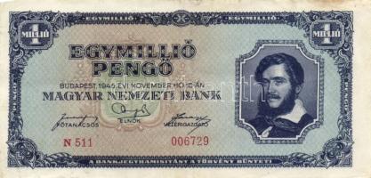 1941. 20P + 1945. 500P + 1.000.000P (2x) + 1946. 1.000.000.000P + 10.000BP + 100.000BP T:I-,II,III