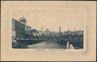 Nagyvárad Körös riverside, synagogue (cut)