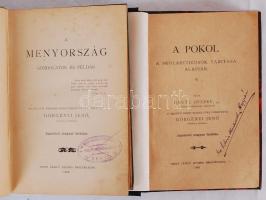 2db könyv: A pokol a skolasztikusok tanitása alapján; A menyország. Nagyvárad, 1903, Szent László Ny...