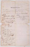 1862 Fegyvertartási engedély illetékbélyegekkel és szárazpecséttel