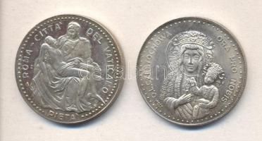 Olaszország DN "I. János Pál Pápa" és "II. János Pál pápa" emlékérem T:1-,2
Ital...