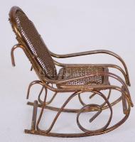 Mini hintaszék fémből, m:5 cm