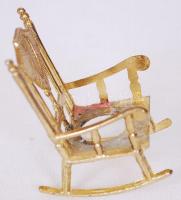 Mini hintaszék, lyukkal a közepén, fém, m:5 cm