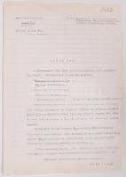 1947 A magyar miniszerelnökség levele a Statesman' Year Book c. diplomata-információs évkönyvbe. Információk a Magyarországra vonatkozó szócikkhez. 3 gépelt oldal a miniszterelnökségi államtitkár aláírásával