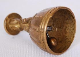 Mini figurális réz csengő, m:5 cm