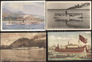 9 db főleg régi, hajós motívumlap