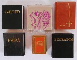 6db minikönyv: Hendók mester és Busa deák, Esztergom, Tábori kis tracta, etc.