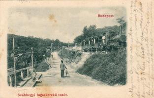 1899 Budapest Svábhegyi fogaskerekű vasút (hátoldal sérült)