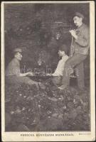 Pereces (Diósgyőr) vasgyár, bányászok munkában