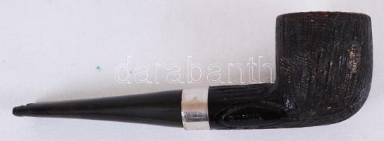 Old Briar pipa, törött véggel, h:14 cm