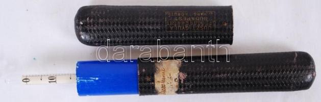 Sűrűség mérő folyadékok számára, eredeti tokjában, h:26 cm