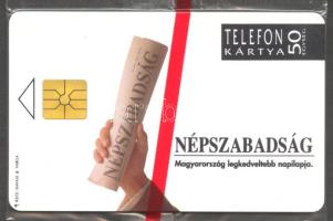 Népszabadság használatlan magyar telefonkártya, 50e