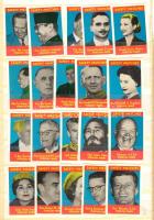 cca 1960 30db klf lakkozott külföldi gyufacímke, holland festők, ill. uralkodók/államférfiak sorozat