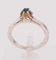 Ezüst (Ag) gyűrű szintetikus zafírral /  Silver ring with synthetic sapphire, 53, 2,58gr