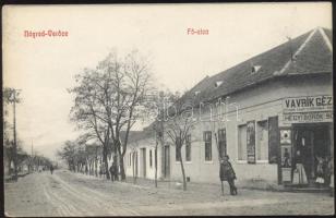Nógrádverőce Fő utca, Vavrik Géza vegyeskereskedése