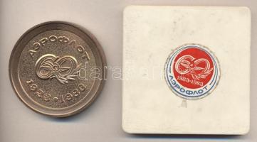Szovjetunió 1983. "Aeroflot 1923-1983" emlékérem (58mm) eredeti plasztik tokban T:1
Soviet...