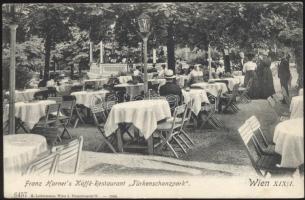 Vienna Türkenschanzpark, restaurant and café of Franz Harner