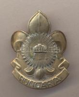 ~1940. "Hungaria" Br cserkész sapkajelvény, szign.: Ludvig (45x35mm) T:2