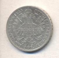 Ausztria 1883. 1Fl Ag "Ferenc József" T:2- Austria 1883. 1 Florin Ag "Franz Joseph" C:VF