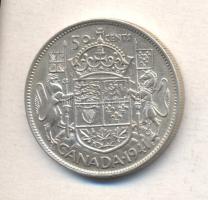 Kanada 1941. 50c Ag "IV. György" T:2 Canada 1941. 50 Cents Ag "George VI" C:XF