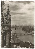 1947 A Ferencváros labdarúgóinak (Kocsis, Gyulai, Csanádi, Henni stb.) aláírása baseli képeslapon