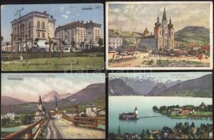 17 db régi, osztrák és olasz városképes lap