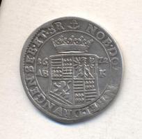 Német Államok / Mansfeld-Bernstedt 1672AB-K 1/3 Tallér Ag "Miksa Ferenc és Ferenc Henrik" ...