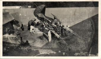 Budapest Őszi Vásár 1941 - lelőtt RATA vadászgép So.Stpl (fl)