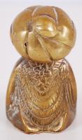 Ismeretlen alkotó: Cca 1950 Imádkozó pasa, réz, magasság: 10 cm