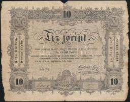 1848. 10Ft "Kossuth bankó" T:IV