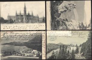 7 db háború előtti osztrák városképes lap