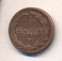 Ausztria/lengyel verdejel 1780W 1/2Kr T:3 Austria/Polish mintmark 1780W 1/2 Kreuzer C:F