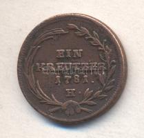 Ausztria 1781H 1Kr "II. József" T:2- Austria 1781H 1 Kreuzer "Joseph II" C:VF