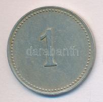 ~1900. A Magyar Királyi Államvasutak Alkalmazottai Fogyasztási Szövetkezete" 1 értékű bárcája T:2