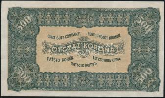 1923. 500K "Magyar Pénzjegynyomda Rt.." T:II