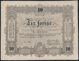 1848. 10Ft "Kossuth bankó" T:II-,III