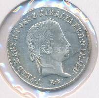 1848KB 20Kr Ag "V. Ferdinánd / Madonna" T:2/1- fny