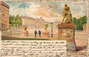 1900 Brüssel hosszúcímzéses Litho