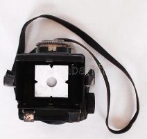 1949-1956 GOMZ Lubitel TLR, kétobjektíves tükörreflexes fényképezőgép T22 F-7.5cm 1:4.5 objektívvel,...
