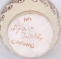 Korondi kerámia, kézzel festett padlóváza / ceramic vase 30 cm