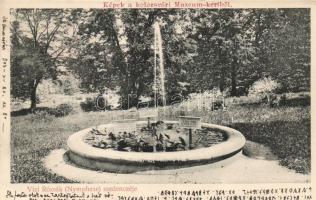Kolozsvár park, floral fountain (EK)