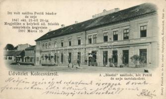 Kolozsvár Hotel Biasini, Petőfi memorial