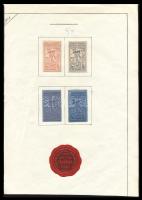 1908 Baromfi-, gyümölcs-, kertészeti kiállítás és vásár levélzáró sor + Élelmezési, háztartási és konyhaművészeti kiállítás levélzáró