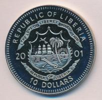 Libéria 2001. 10$ "Szabadság pillanatai-A kommunikáció szabadsága 21. század" multicolor T:PP  Liberia 2001. 10 Dollars "Moments of Freedom-Freedom of communication 21st century" multicolor C:PP