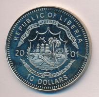 Libéria 2001. 10$ "Szabadság pillanatai-Alekszander Szolzsenyicin 1953." multicolor T:PP Liberia 2001. 10 Dollars "Moments of Freedom-Solzhenitsyn leaves the gulag 1953.." multicolor C:PP