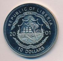 Libéria 2001. 10$ "Szabadság pillanatai-Az ENSZ megalapítása 1945." multicolor T:PP Liberia 2001. 10 Dollars "Moments of Freedom-Foundation of the United Nations 1945." multicolor C:PP