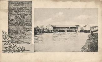 Torda Aranyos bridge, plaque (fl)